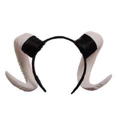 Satanic Gothic Goat Horn Headband, Interesting Halloween Costume For Women - Wonder Skull
