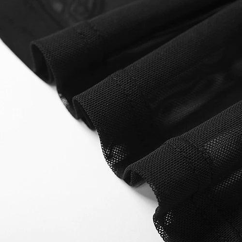 Sexy Hands Mesh Dresses, Fashionable See-Through Vestido For Women - Wonder Skull