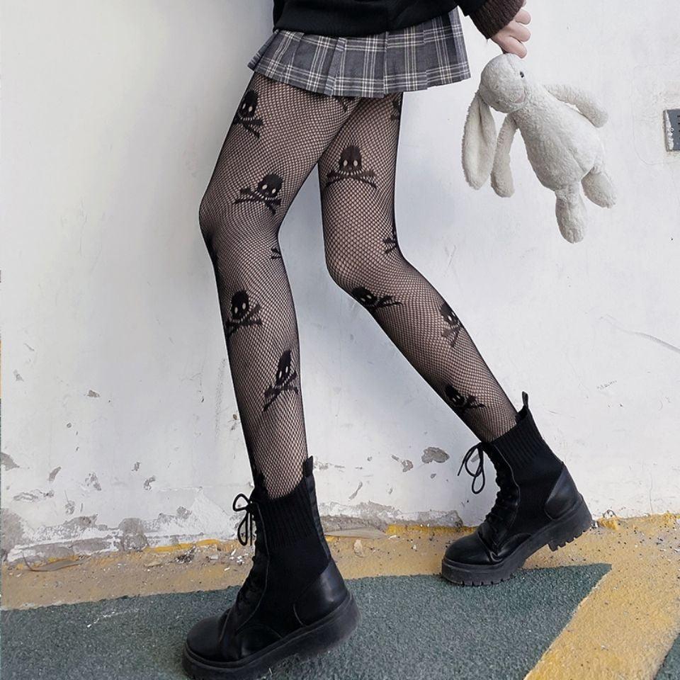 Sexy Skull Tights Women, Hottest Fishnet Stockings For Women - Wonder Skull