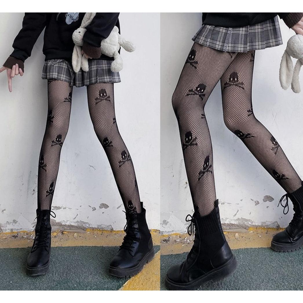 Sexy Skull Tights Women, Hottest Fishnet Stockings For Women - Wonder Skull