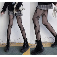 Sexy Skull Tights Women, Hottest Fishnet Stockings For Women - Wonder Skull