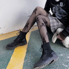 Sexy Skull Tights Women, Hottest Fishnet Stockings For Women - Wonder Skull