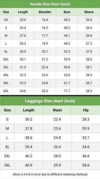 Skull Rose Pattern Gothic Combo Hoodie and Leggings - Wonder Skull