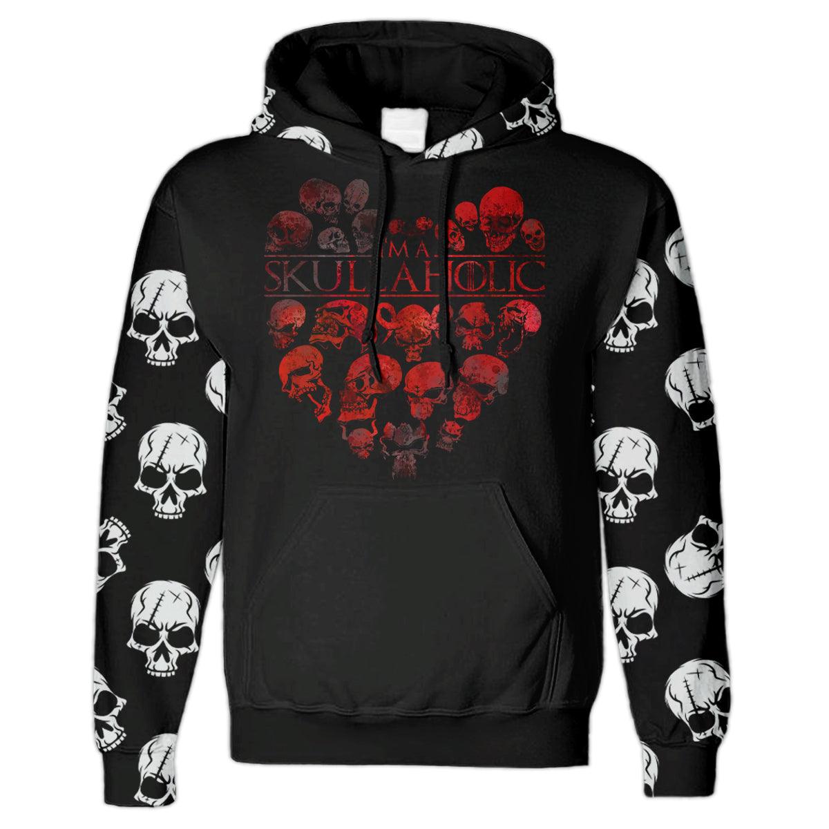 Skull A Holic Couple All Over Print Unisex Hoodie - Wonder Skull