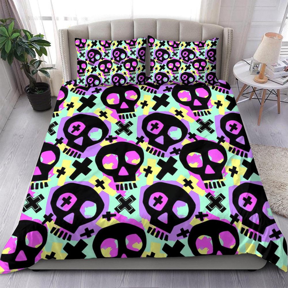 Skull Funky Boys And Girls Duvet Cover Set-Wonder Skull