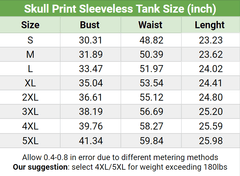 Fashion New Skull Print O-neck Sleeveless Tank Top - Wonder Skull