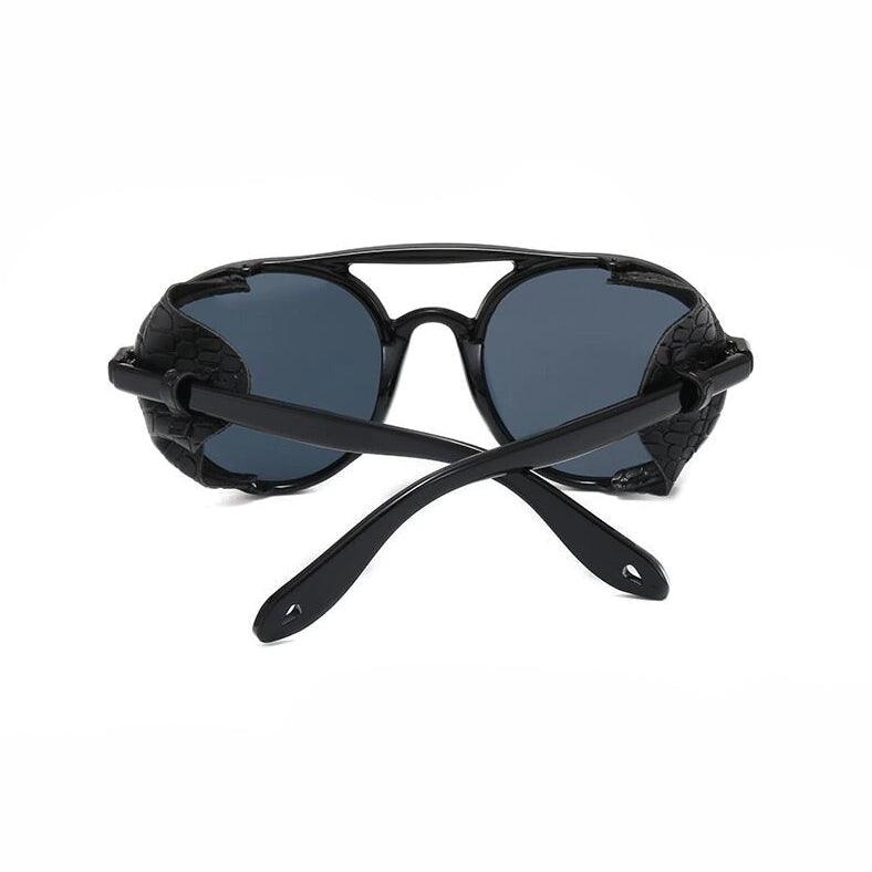 Steampunk Design Sun Glasses, Vintage Leather Goggles Oculus For Women - Wonder Skull