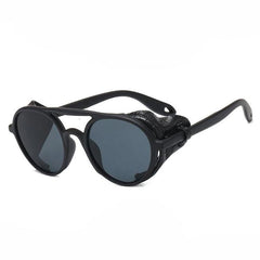 Steampunk Design Sun Glasses, Vintage Leather Goggles Oculus For Women - Wonder Skull