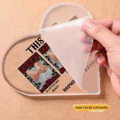 This is Us - Customized Skull Couple Crystal Heart Anniversary Gifts - Wonder Skull