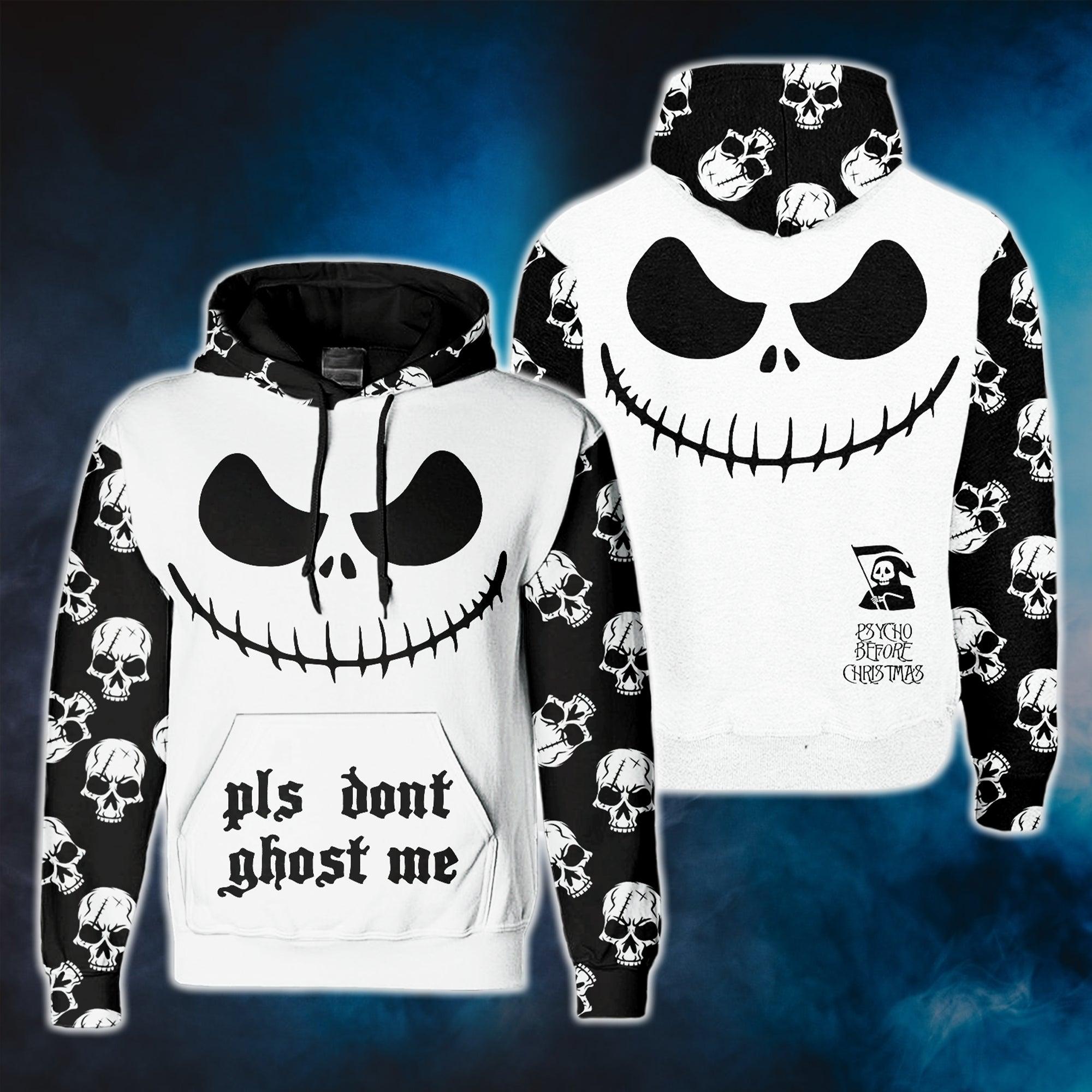 Please Dont Ghost Me Pullover Hoodie For Women - Wonder Skull