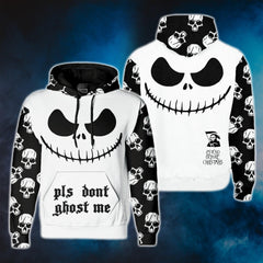 Please Dont Ghost Me Pullover Hoodie For Women - Wonder Skull