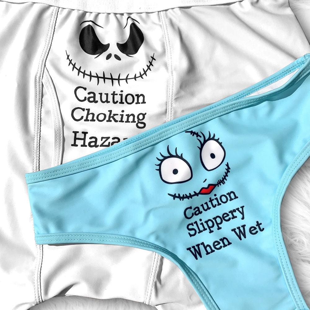 Matching Couples Underwear Gift Nightmare Funny Lovers - Wonder Skull