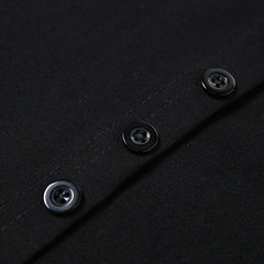 Vintage Gothic A-Line Cut Long Skirt, Sexy Buckle Front Clubwear For Women - Wonder Skull