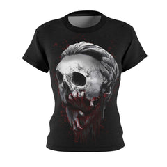 Halloween Design All Over Print T-shirt For Women - Wonder Skull