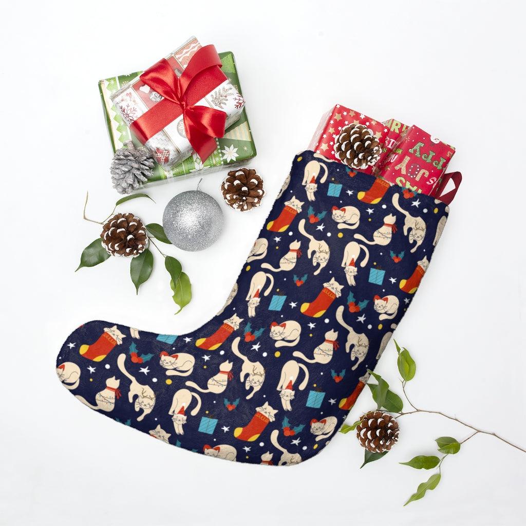 Funny Cat Christmas Stockings - Wonder Skull