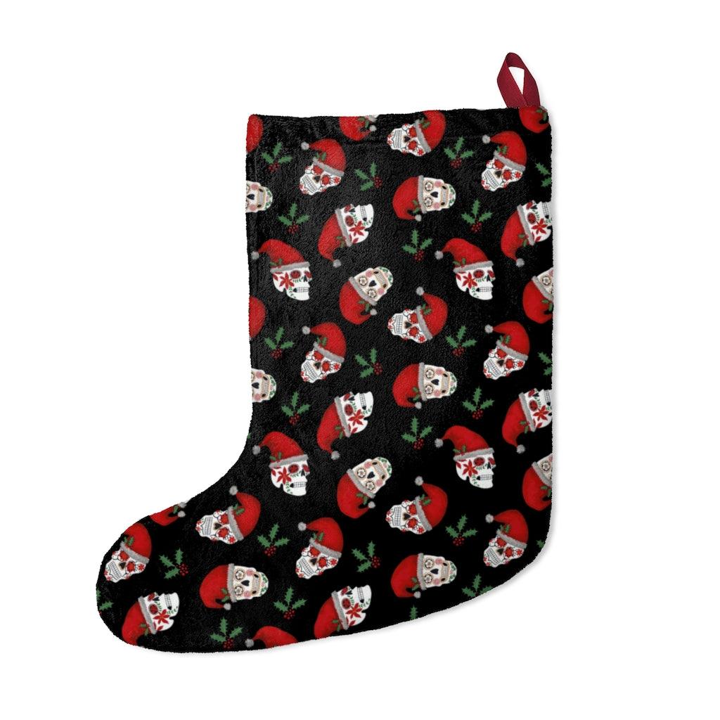 Skull Santa Claus Bauble Mistletoe Christmas Stockings - Wonder Skull