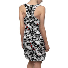 Skull Women's Cut & Sew Racerback Dress - Wonder Skull