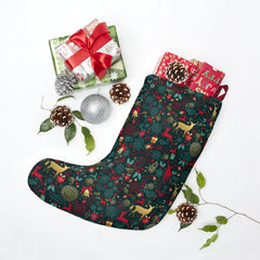 Reindeer Pine Tree Christmas Stockings - Wonder Skull