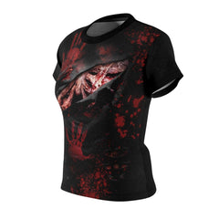 Creepy Halloween All Over Print T-shirt For Women - Wonder Skull