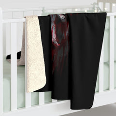 Halloween Design Sherpa Fleece Blanket - Wonder Skull