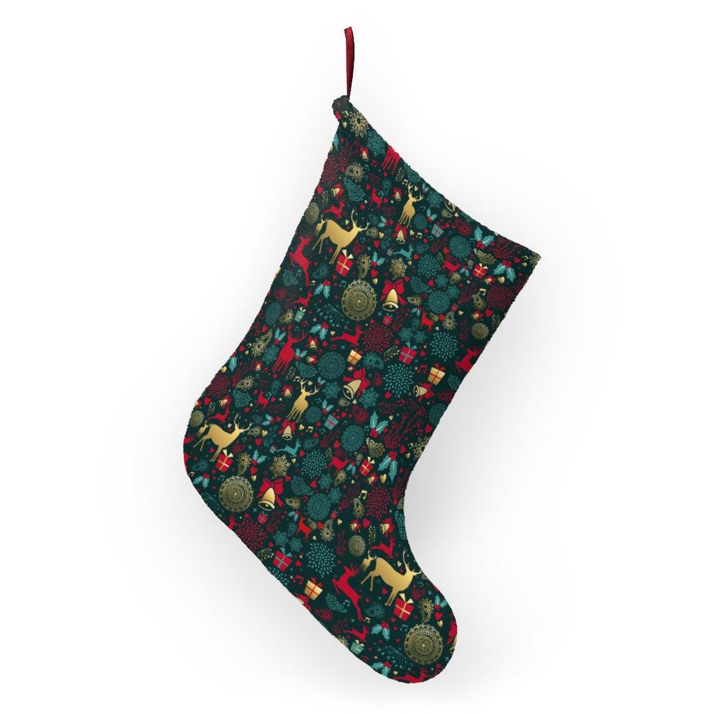Reindeer Pine Tree Christmas Stockings - Wonder Skull