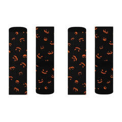 Horror Pumpkin Halloween Sublimation Socks - Wonder Skull