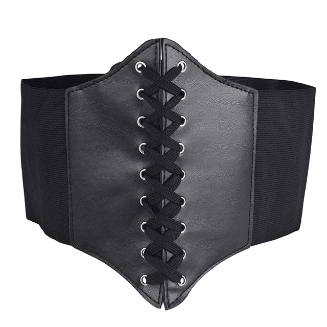 Beautiful Rose Embroidery Pattern Lace-up Corset Belt, Tied Corset Waist Belt For Women - Wonder Skull