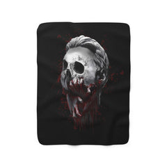 Halloween Design Sherpa Fleece Blanket - Wonder Skull