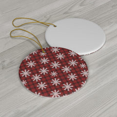 Floral Snowflake Ceramic Ornaments - Wonder Skull