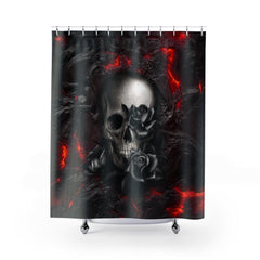 Gothic Skull Lava Shower Curtains - Wonder Skull