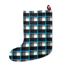 Plaid B&W Flannel Stockings - Wonder Skull