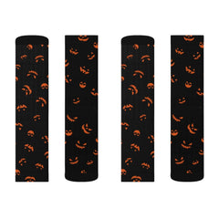 Horror Pumpkin Halloween Sublimation Socks - Wonder Skull