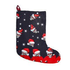 Funny Christmas Skull Red Eye Stockings - Wonder Skull