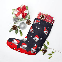 Funny Christmas Skull Red Eye Stockings - Wonder Skull