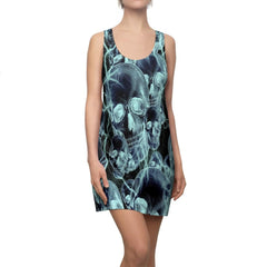 Smoke Skulls Women's Cut & Sew Racerback Dress - Wonder Skull