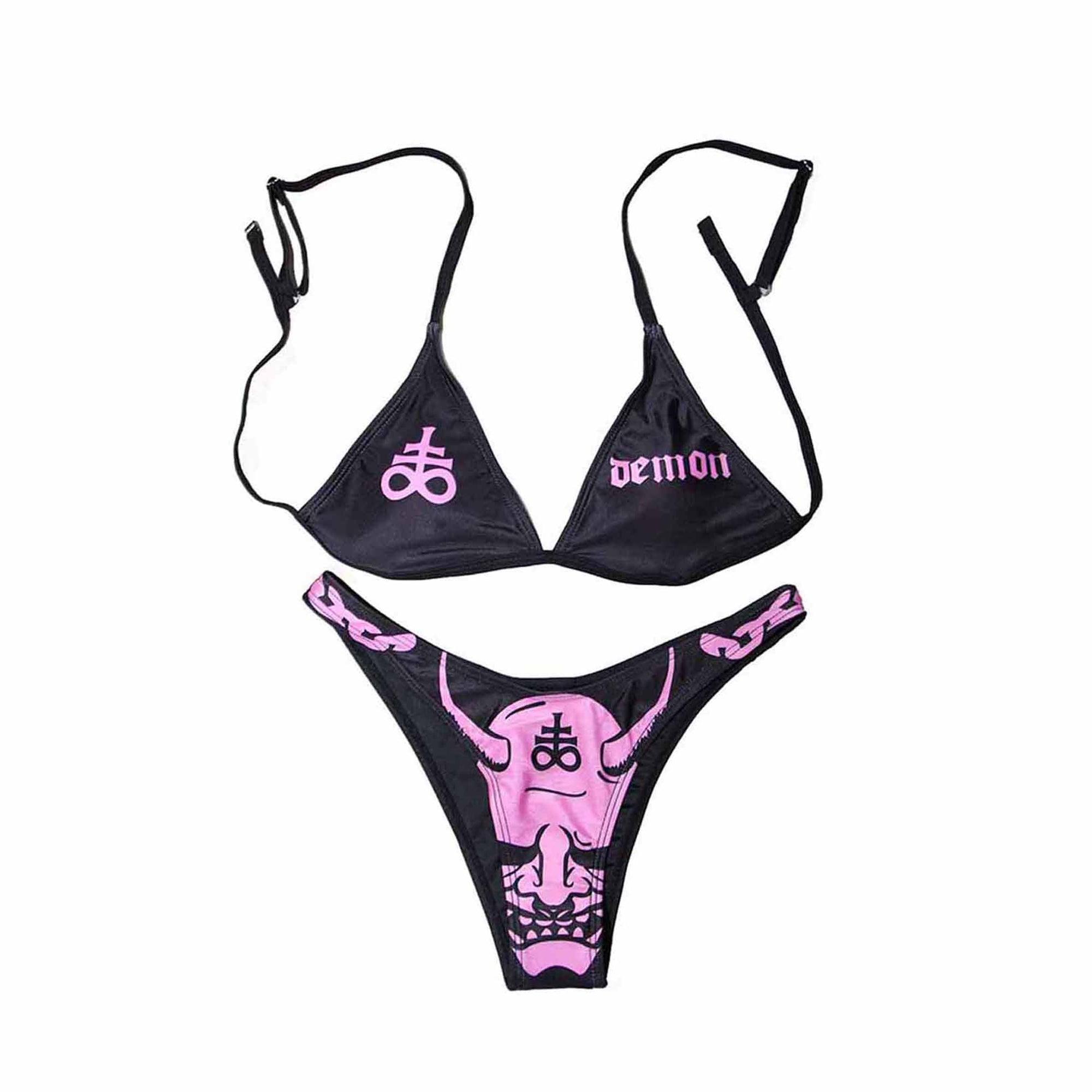 Women Gothic Bikini Swimsuit Set For Summer 2023 - Wonder Skull