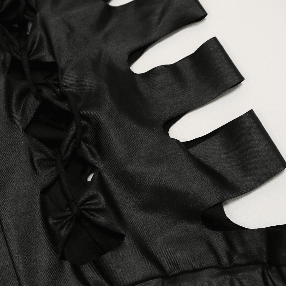 Gothic Halter Crop Tops And Pants, Outstanding 2 Piece Set For Women - Wonder Skull