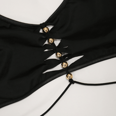 Gothic Halter Crop Tops And Pants, Outstanding 2 Piece Set For Women - Wonder Skull