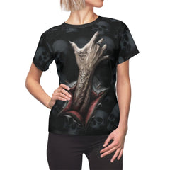 Death Hand All Over Print T-shirt For Women - Wonder Skull