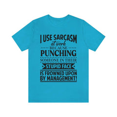 I Use Sarcasm At Work T-Shirt - Wonder Skull