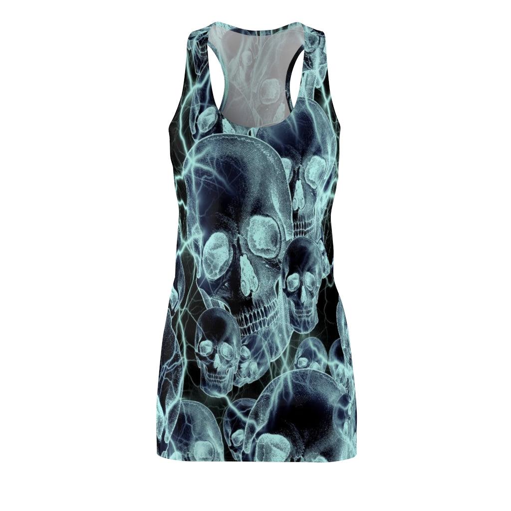 Smoke Skulls Women's Cut & Sew Racerback Dress - Wonder Skull