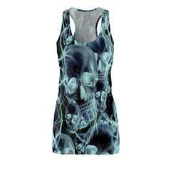 Smoke Skulls Women's Cut & Sew Racerback Dress - Wonder Skull