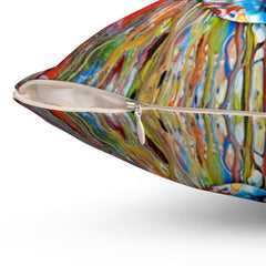 Enchanted Color Skull Spun Polyester Square Pillow - Wonder Skull