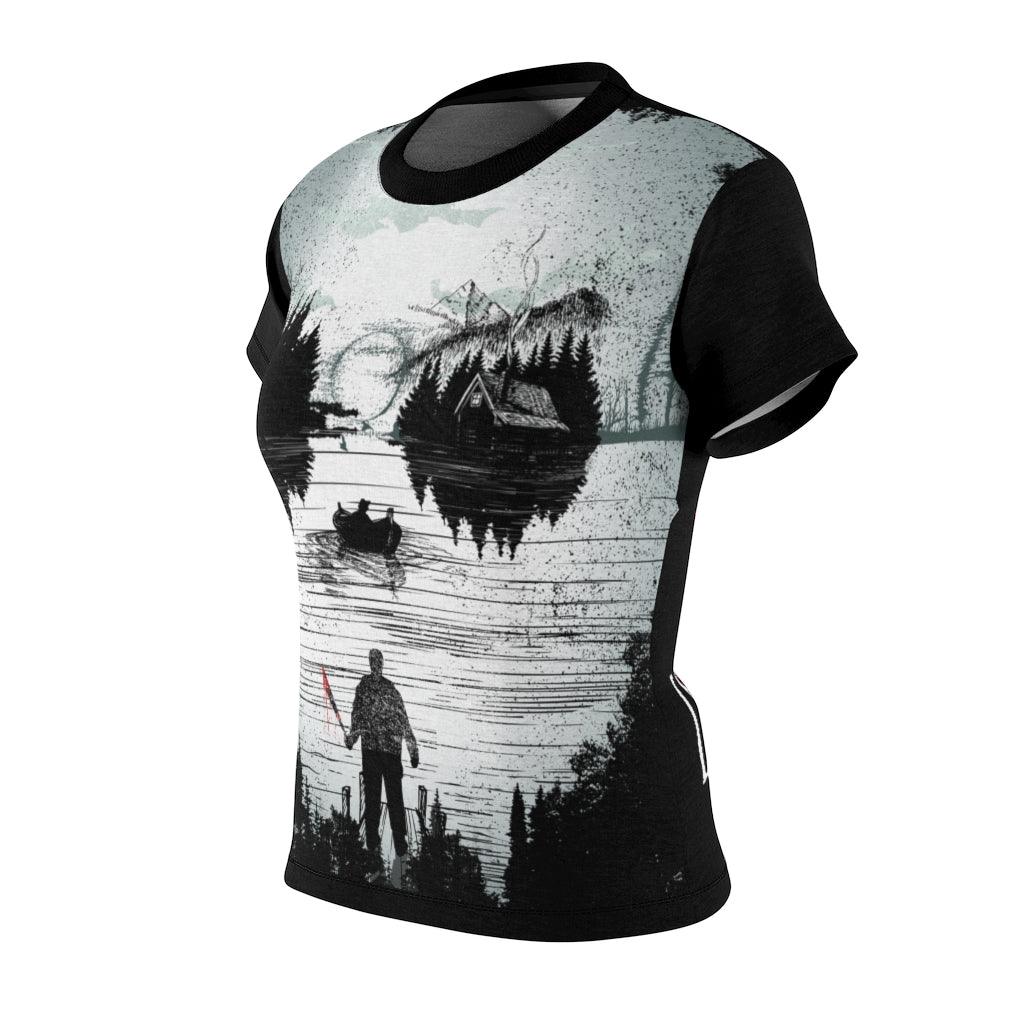 Halloween Lake All Over Print T-shirt For Women - Wonder Skull