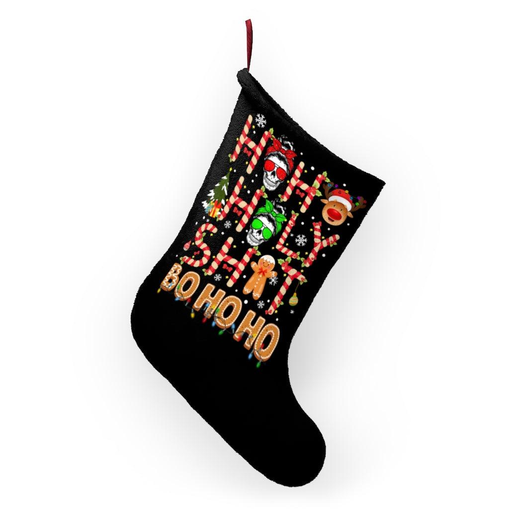 Funny Mama HoHo Bo Ho Ho Ho Christmas Stockings - Wonder Skull
