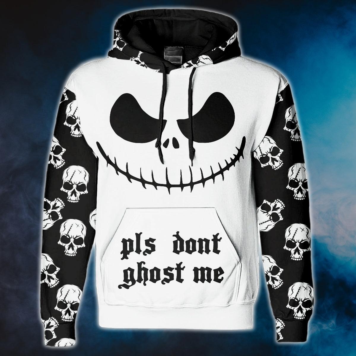 Please Dont Ghost Me Pullover Hoodie For Women - Wonder Skull