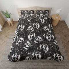 Hydrographic Film Skull Art Duvet Cover Set - Wonder Skull