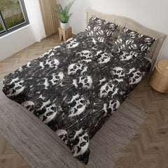 Hydrographic Film Skull Art Duvet Cover Set - Wonder Skull