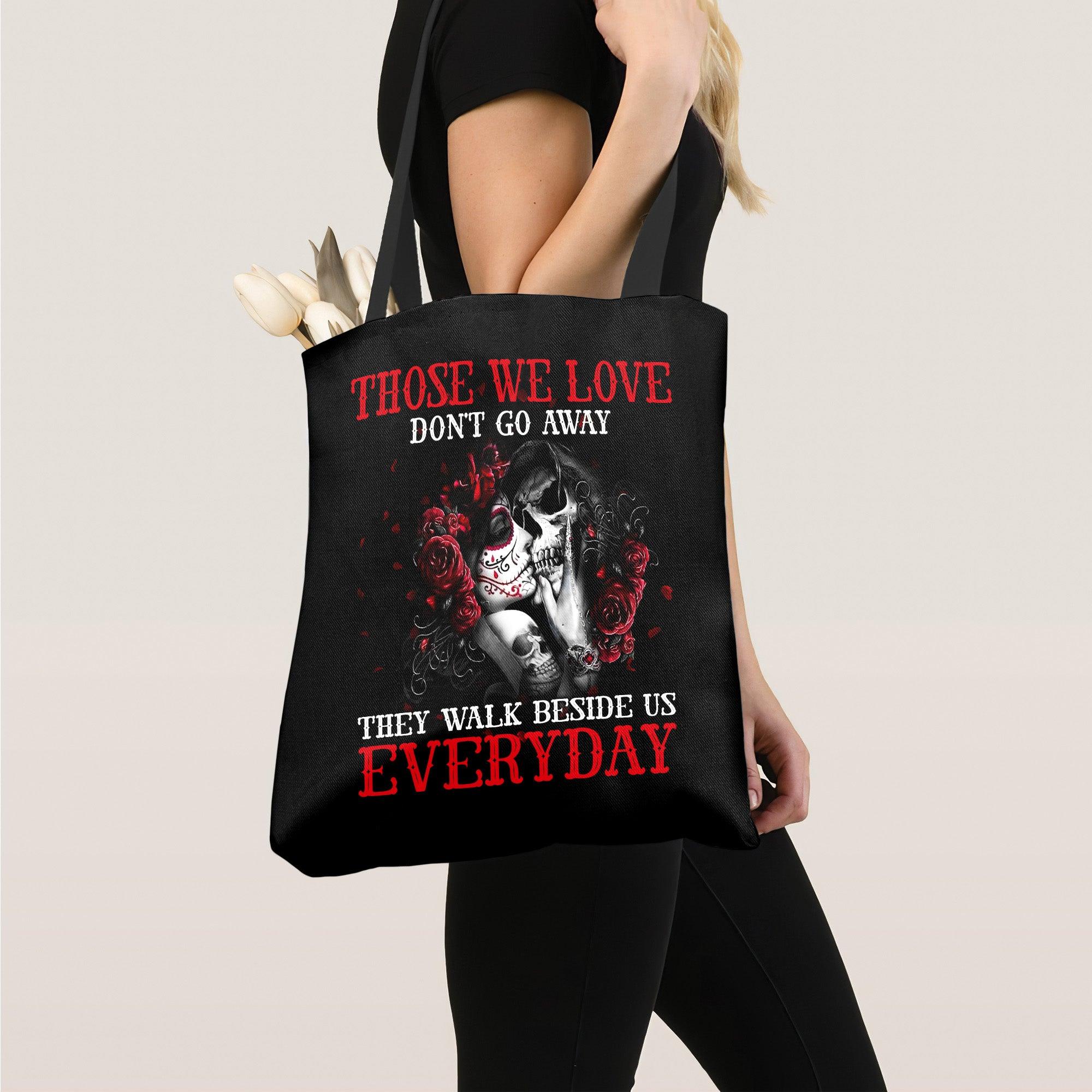 Those We Love Don't Go Away Tote Bags - Wonder Skull