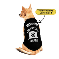 No Photos Please Funny Big Dog's Tank Top - Wonder Skull